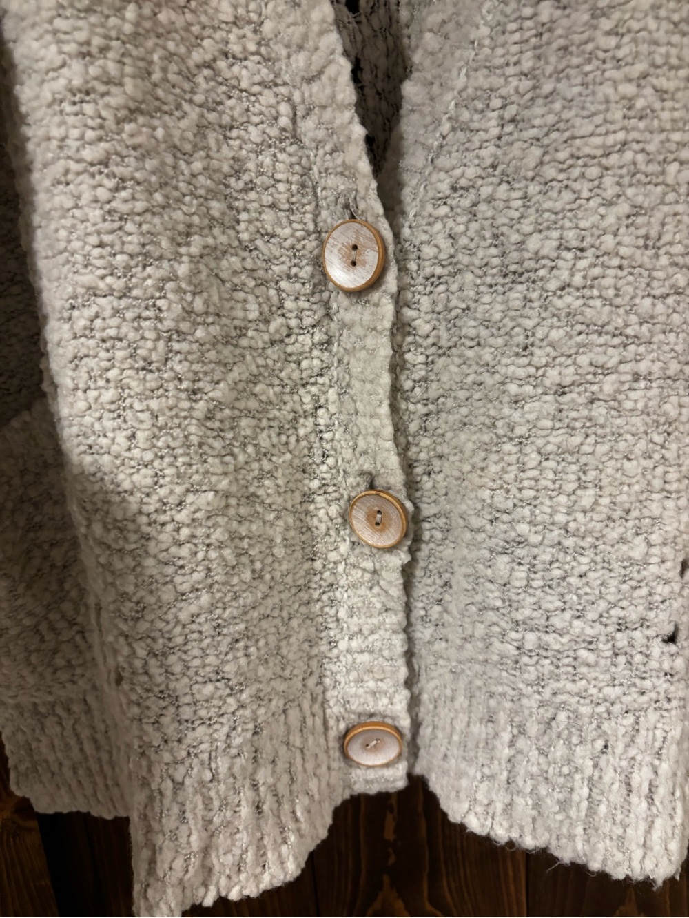 Free People Boucle Cardigan Sweater Large - Picture 4 of 9